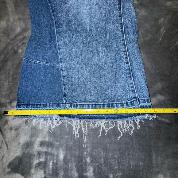 Pilcro Wide Leg Jeans in Classic Blue Size 16 - Picture 8 of 9